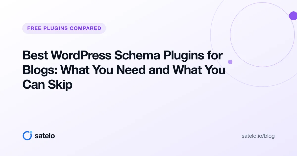 Best WordPress Schema Plugins for Blogs: What You Need and What You Can Skip
